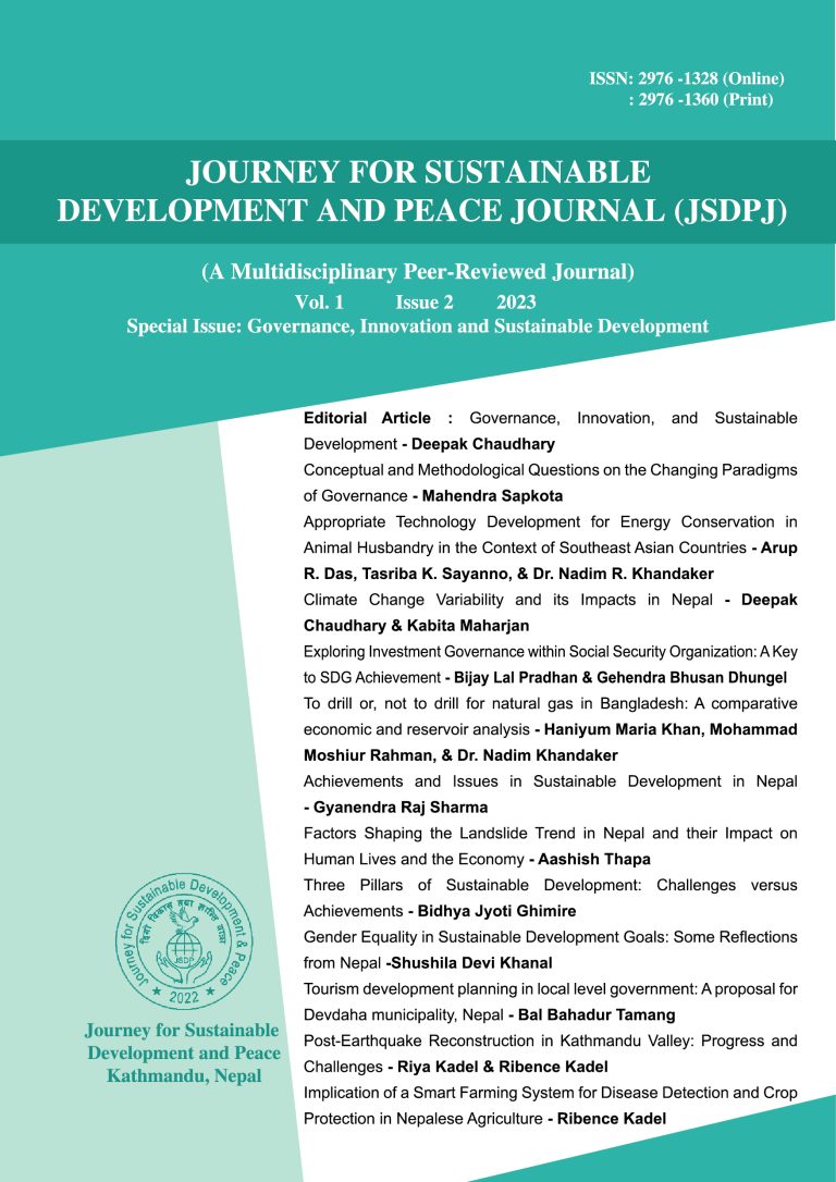 Journey for Sustainable Development and Peace Journal (Current Issue)
